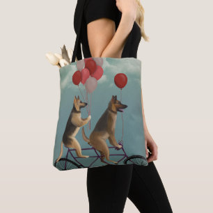 Bolso De Tela Pastor alemán tándem