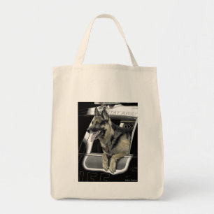 Bolso De Tela Pastor Alemán Trabajador - Tote - "K9 Ronin"