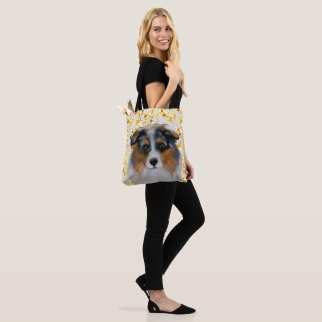 Bolso De Tela Pastor Australiano   (Puesto)
