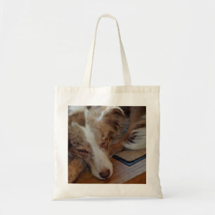 Bolso De Tela pastor australiano de merle rojo durmiendo