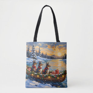 Bolso De Tela Pastor de Anatolia Navidad Barco Fiesta