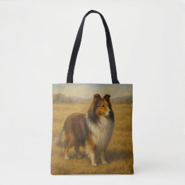 Bolso De Tela Pastor de Shetland