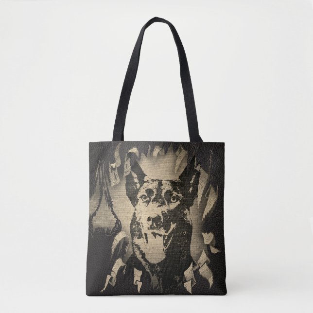 Bolso De Tela Pastor holandés - Dutchie (Anverso)
