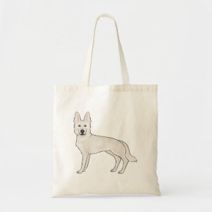 Bolso De Tela Pastor Suizo Blanco Pastor Alemán Blanco Perro De