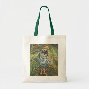 Bolso De Tela Pastora de Camille Pissarro, Arte Antiguo Fino
