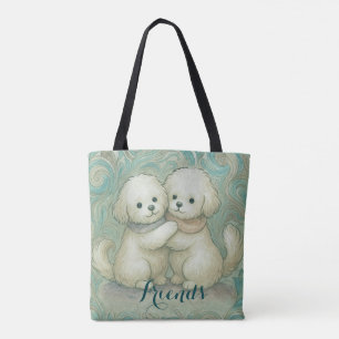Bolso De Tela Patas Hermanas