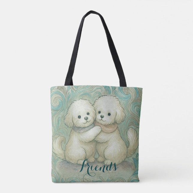 Bolso De Tela Patas Hermanas  (Reverso)