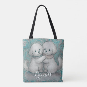 Bolso De Tela Patas Hermanas
