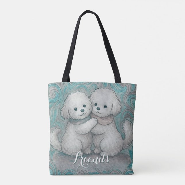 Bolso De Tela Patas Hermanas (Reverso)