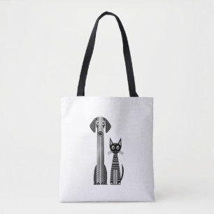 Bolso De Tela Patas y Bigotes