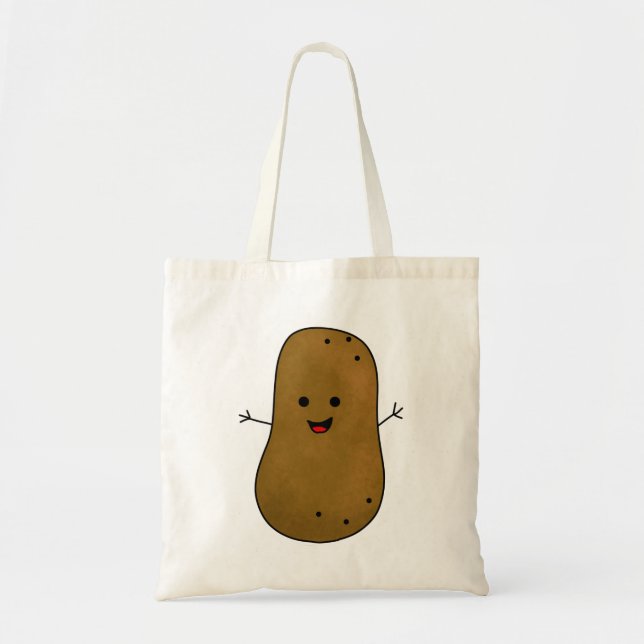 Bolso De Tela Patata Feliz Adorable (Frente)