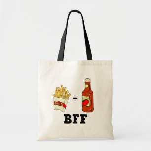 Bolso De Tela Patatas fritas y Ketchup BFF