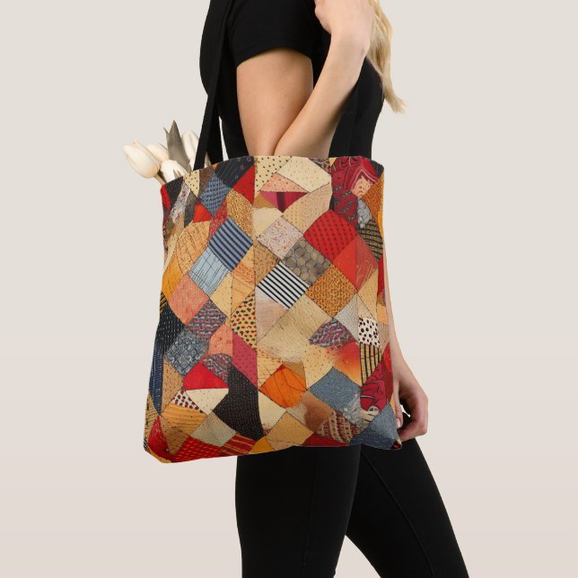 Bolso De Tela Patcheo (Detalle)