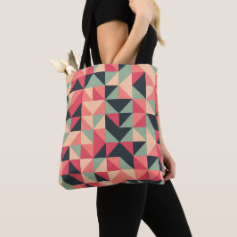 Bolso De Tela Patchwork de prisma