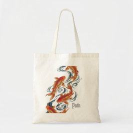 Bolso De Tela Path – Timeless Koi Symbol of Growth, Direction