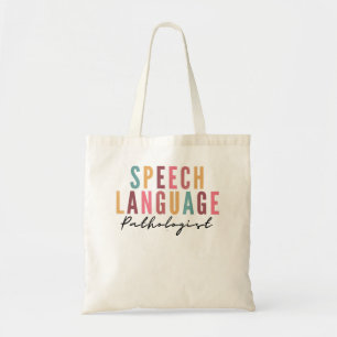 Bolso De Tela Pathólogo de lengua de habla y tratamiento de la v