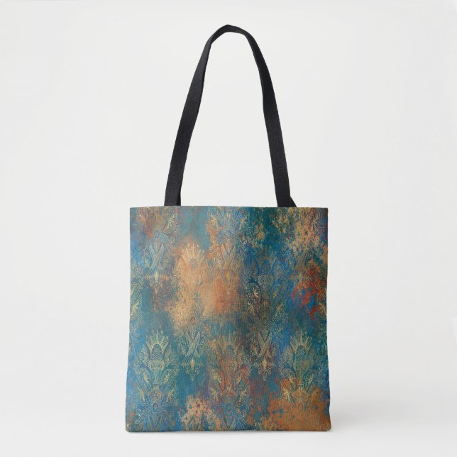 Bolso De Tela Pátina de Cooper Teal (Anverso)