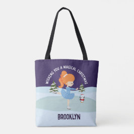Bolso De Tela Patinador gráfico de Navidades personalizados