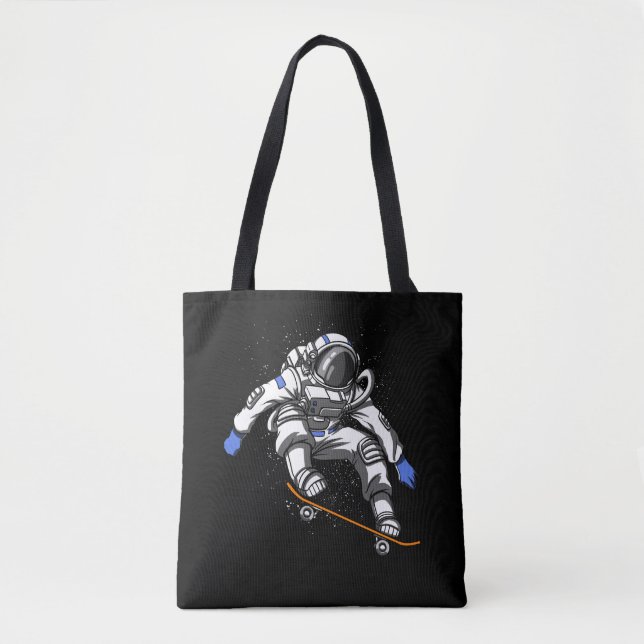 Bolso De Tela Patinaje astronauta (Anverso)