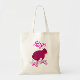 Bolso De Tela Patinaje De Gatos Rosa De Guay Con Estilo