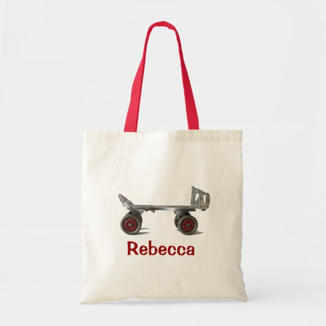 Bolso De Tela Patinaje de rollo de época (Frente)