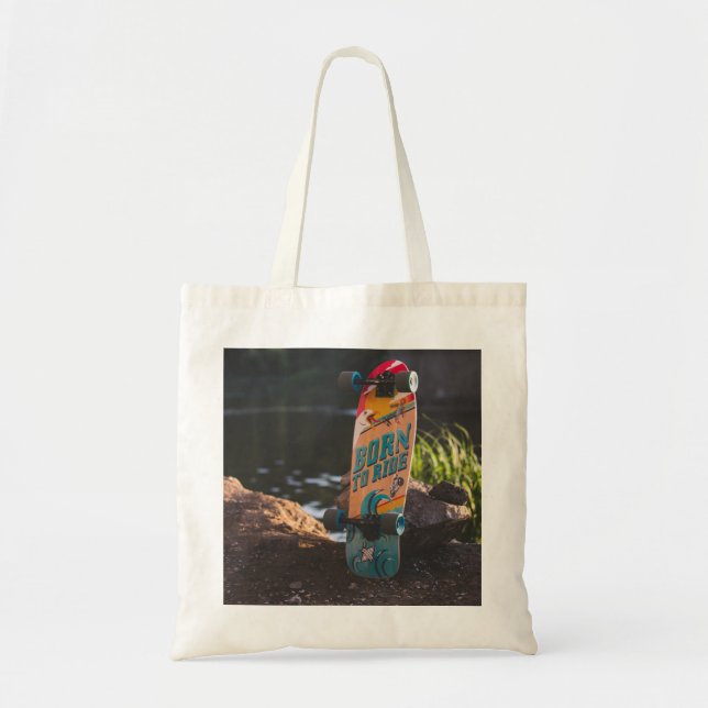 Bolso De Tela Patinaje Nacido Para Pasear (Frente)