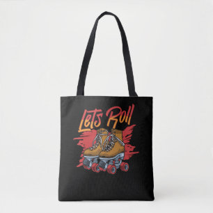 Bolso De Tela Patinaje sobre patines retro