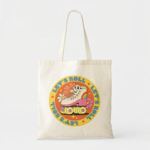 Bolso De Tela Patinaje sobre ruedas retro