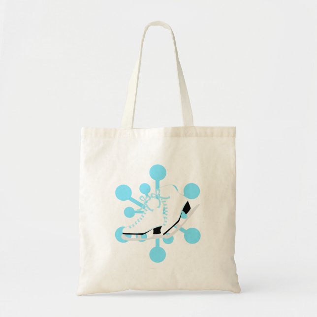 Bolso De Tela Patines De Hielo De Snowflake (Frente)