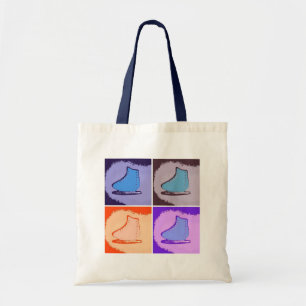Bolso De Tela Patines de hielo/Que nieve deje nevar