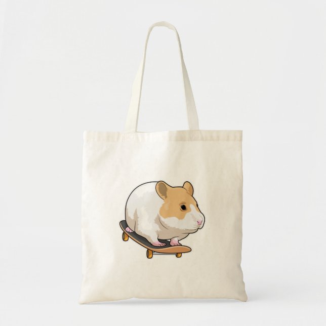 Bolso De Tela Patineta de esquí de Hamster (Frente)