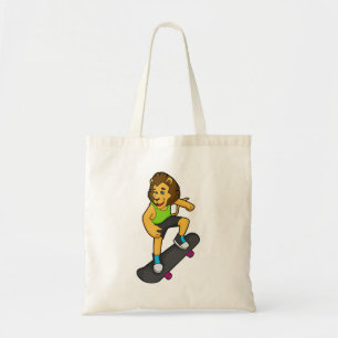 Bolso De Tela Patineta de esquí de león