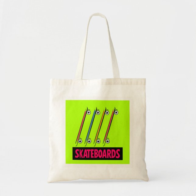 Bolso De Tela Patinetas Mínimas (Frente)