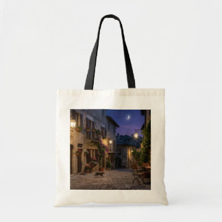 Bolso De Tela Patio antiguo de noche