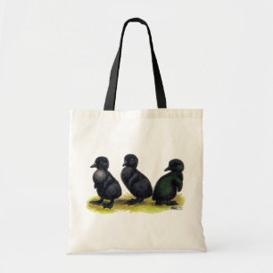 Bolso De Tela Patitos de Cayuga negra