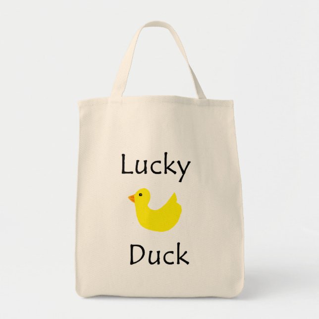 Bolso De Tela Pato afortunado (Frente)