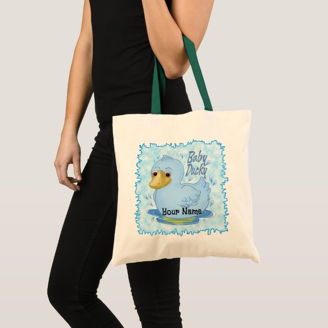 Bolso De Tela Pato azul del bebé (Anverso (producto))