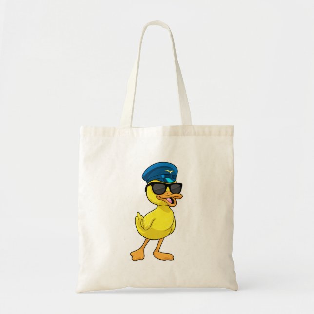Bolso De Tela Pato como piloto con gorra piloto (Frente)