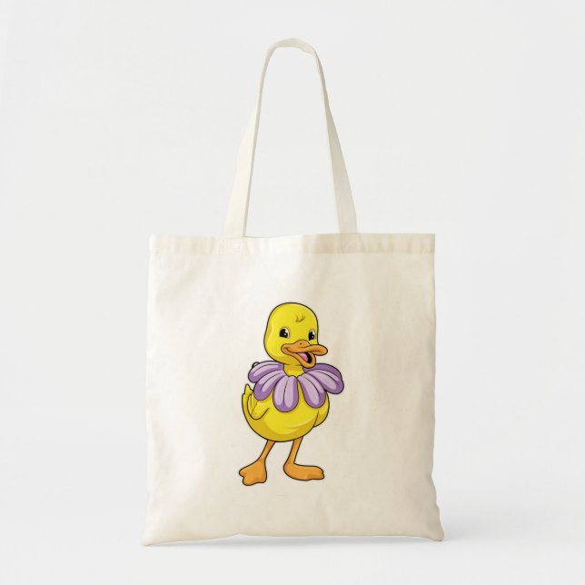 Bolso De Tela Pato con Daisy (Frente)