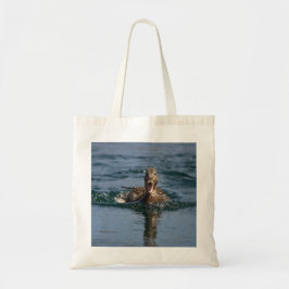 Bolso De Tela Pato con el pico abierto