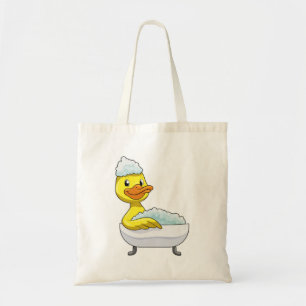 Bolso De Tela Pato de baño con bañera y espuma