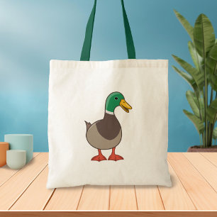 Bolso De Tela Pato de dibujos animados lindo