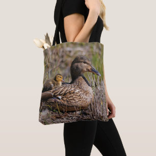 Bolso De Tela Pato de mamá mallard de Cute Chillin y Duckland be