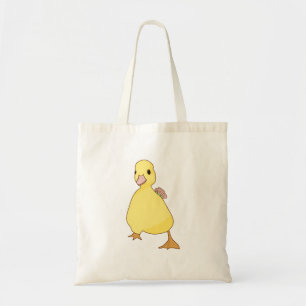 Bolso De Tela Pato lindo con flor