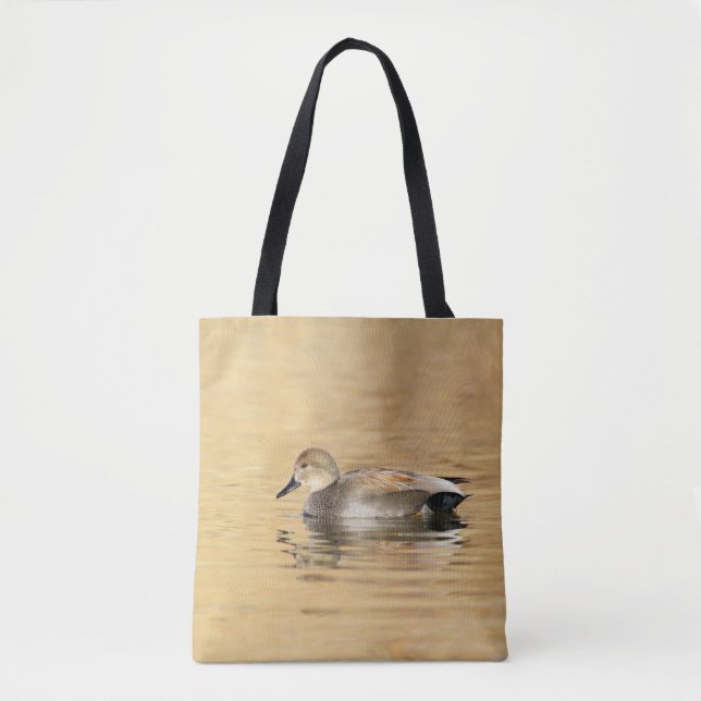Bolso De Tela Pato macho de Gadwall (Anverso)