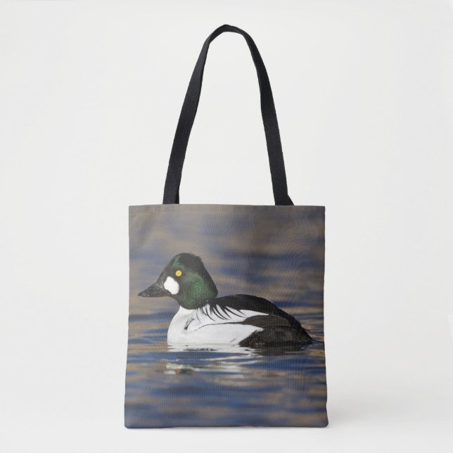Bolso De Tela Pato macho Goldeneye (Anverso)