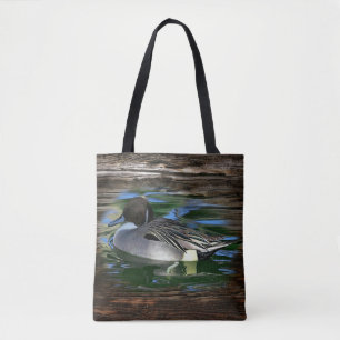 Bolso De Tela Pato Mallard En El Lago