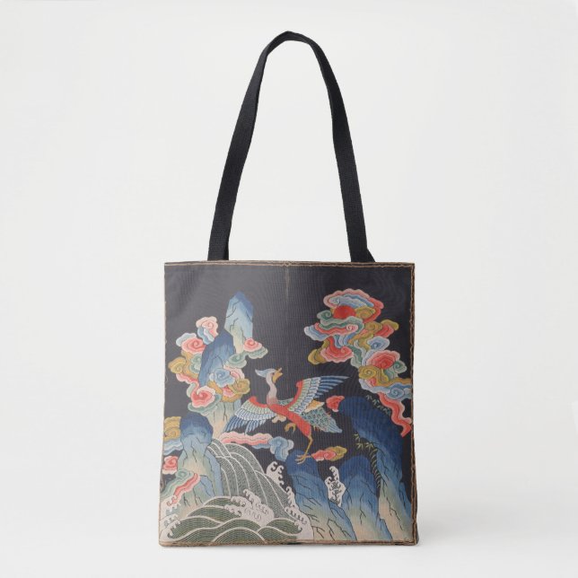 Bolso De Tela Pato mandarín de la dinastía Qing (Anverso)