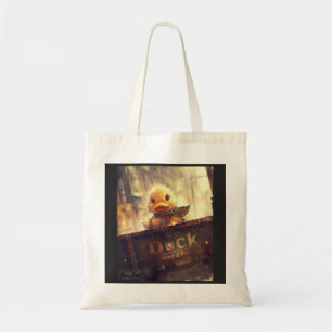 Bolso De Tela Pato oscuro sobre y descubrir Tote