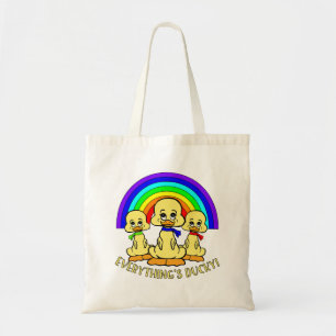 Bolso De Tela Patos cortos